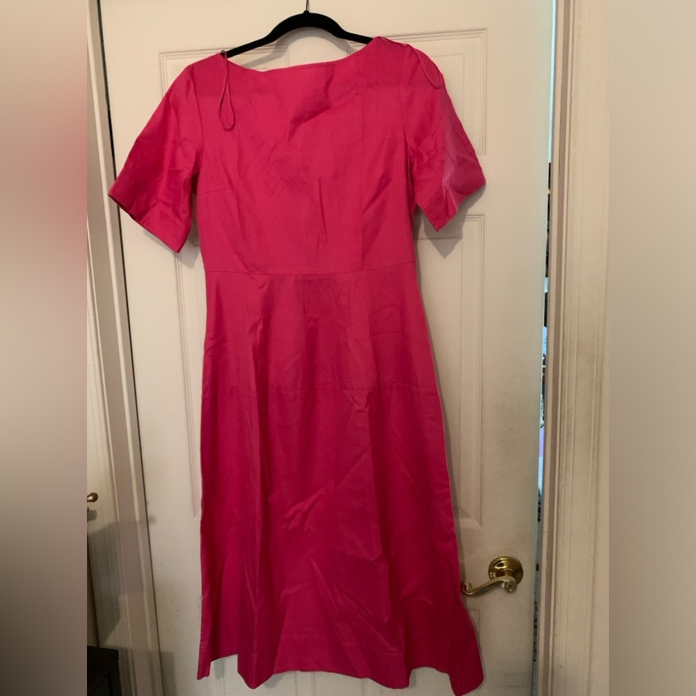 MIDI length dress by COS. Beautiful bright pink color. Size 8